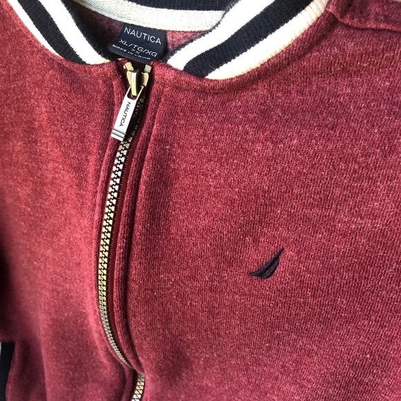 Nautica Front Zip Hoodie Jacket Vintage Retro boys - Picture 4 of 4